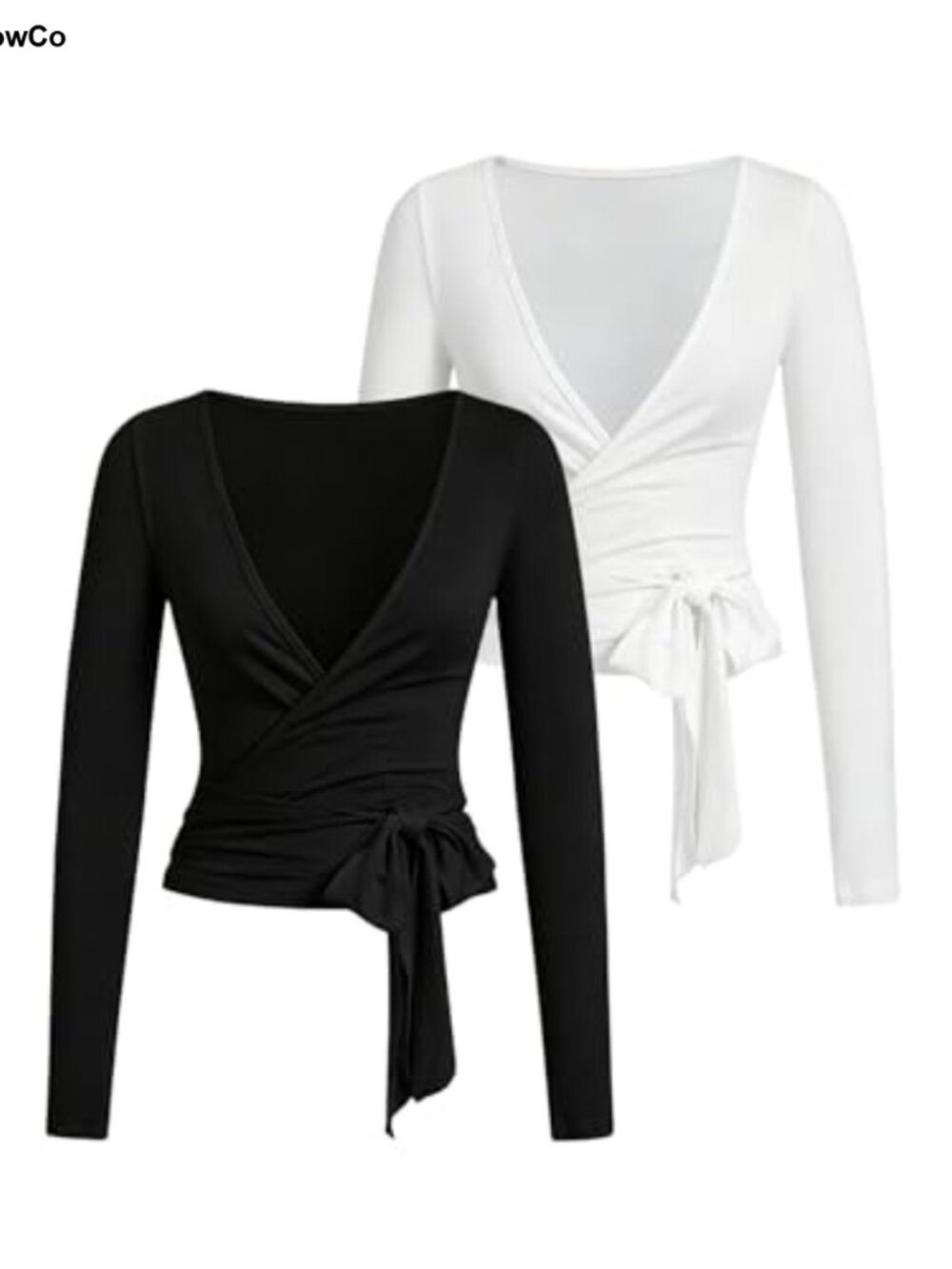 Women's Pilates Wrap Top V Neck Long Sleeve Modal Yoga Workout Shirt